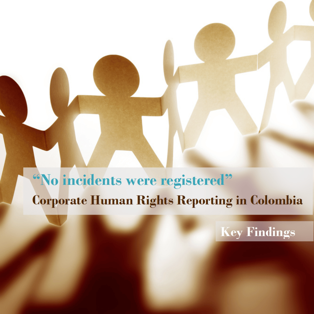Corporate Human Rights Reporting Colombia Research